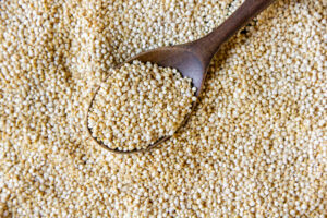 Golden royal quinoa seeds in bulk